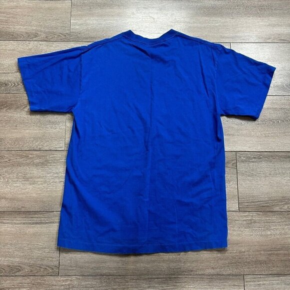 Vintage Houston City T-shirt Men's Size XL Made In USA Single Stitch Blue - Picture 2 of 8